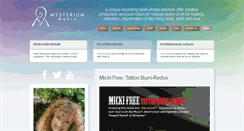 Desktop Screenshot of mysteriummusic.com